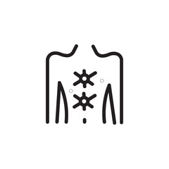 Bacteria Body Cancer Outline Icon