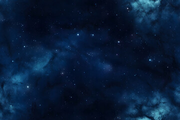 seamless texture and full-frame background of starry night sky and outer space. Neural network generated in May 2023. Not based on any actual scene or pattern. Generative AI. 