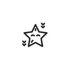 Ocean Sea Starfish Outline Icon