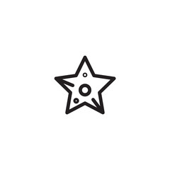 Starfish Beach Sea Outline Icon