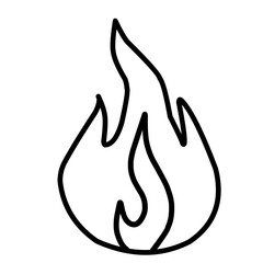Fototapeta premium Fire Line Icon 
