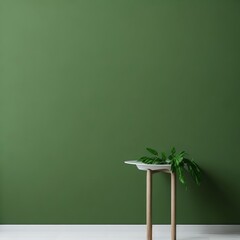 blackboard with green plant
