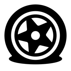 Puncture Tire Icon