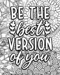 motivational quotes coloring pages design .inspirational words coloring book pages design.