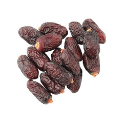 Sweet fresh maryam dates isolated on on transparent background