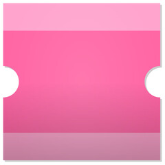 Pink square coupon