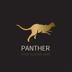 Jump Panther Luxury Company Logo Vector