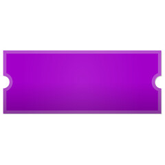 Blank Purple gift voucher with border