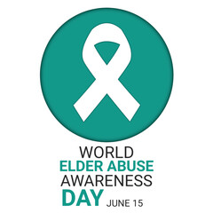 World Elder Abuse Awareness Day Vector Illustration. June 15. Suitable for greeting card, poster and banner.