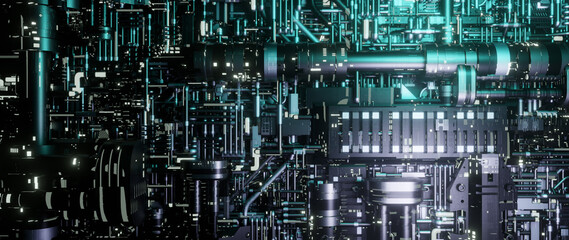 Progressive Digital Circuitry Maze With Glowing Pathways And Interconnected Nodes Virtual Reality Gleaming Illustrative Banner Background Wallpaper Augmented Reality