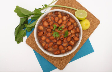 foul beans dip, traditional egyptian, middle eastern food foul medames
