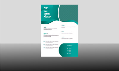 Professional business flyer design template. 