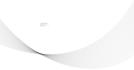 Abstract vector smoke background, wave of flowing circles particles, light grey abstract illustration, smooth and soft design, relaxing image.