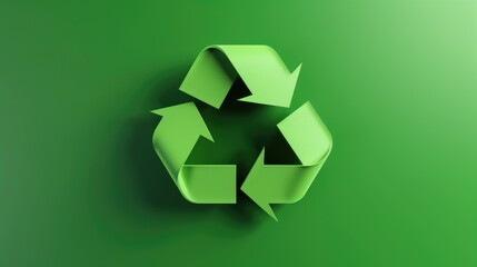 Green recycle symbol