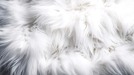 Fluffy long hair seamless carpet plush fabric texture, generative AI.