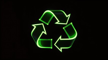 Obraz premium Green recycle symbol