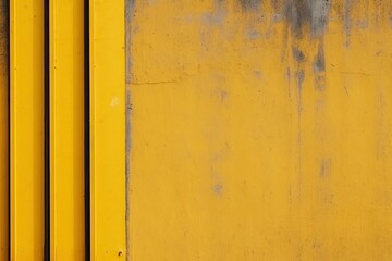 Obraz premium Abstract architecture grey yellow concrete wall and lines Generative AI