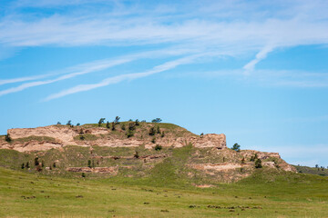 Fototapeta na wymiar Rugged Landscape of the Wildcat Hills in Nebraska
