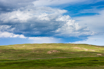Fototapeta na wymiar Wide Open Meadows at the Sandhills of north-central Nebraska