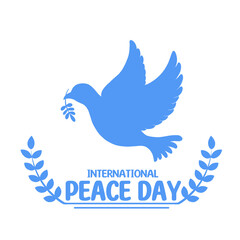 Fototapeta premium world peace day pigeon symbol illustration, 세계 평화의날 비둘기 상징 일러스트 
