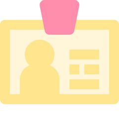 id card flat icon