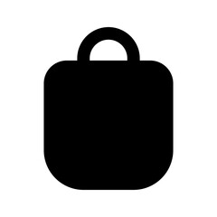 shopping bag glyph icon