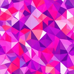 Abstract colorful background red, purple and white. Delaunay voronoi trianglify diagram. generative ai