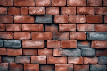 Fototapeta premium Red brick wall background Generative AI