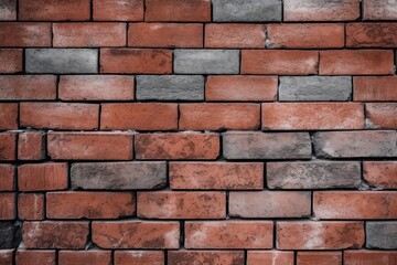 Obraz premium Red brick wall background Generative AI