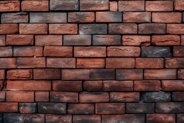 Obraz premium Red brick wall background Generative AI