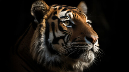 portrait of a tiger Generative AI Illustration.