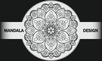 Mandala design. Abstract floral background Design.