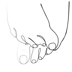continuous drawing of the legs in one line.