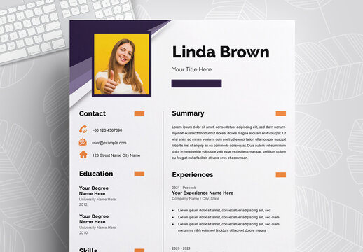 Colorful Expressions Vibrant Resume Template