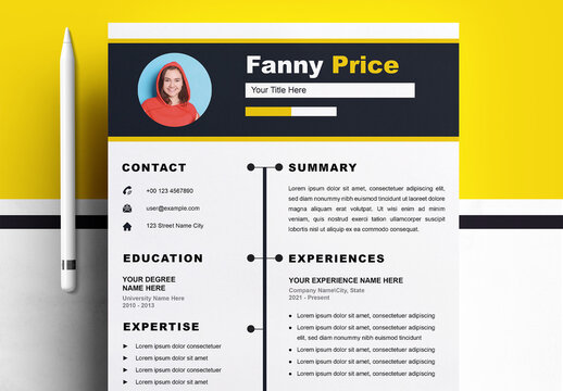 Futuristic Innovative Resume Design