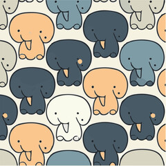 cute simple elephant pattern, cartoon, minimal, decorate blankets, carpets, for kids, theme print design
