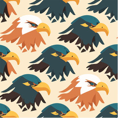 Fototapeta premium cute simple eagle pattern, cartoon, minimal, decorate blankets, carpets, for kids, theme print design 