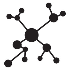 molecule icon vector