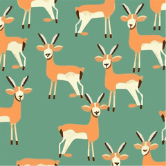 cute simple gazelle pattern, cartoon, minimal, decorate blankets, carpets, for kids, theme print design
