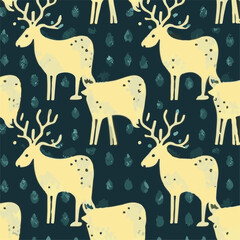cute simple elk pattern, cartoon, minimal, decorate blankets, carpets, for kids, theme print design
