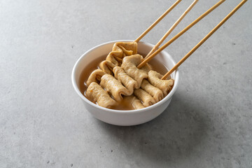 Fish cake, sundae, pork cutlet, tteokbokki, rice cake skewers