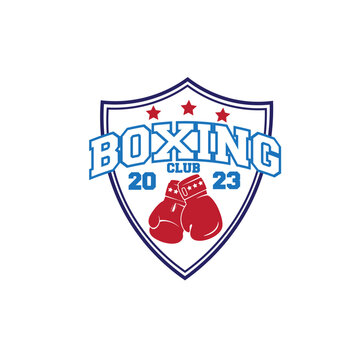 design logo boxing vector illustration