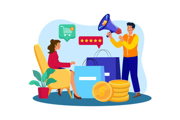 Sales representatives promote advertising space.