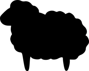 Sheep icon, sign, symbol, vector, art