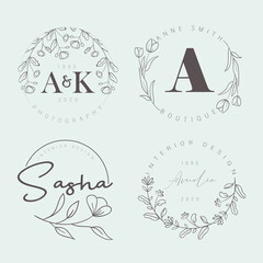 Floral Hand drawn logo