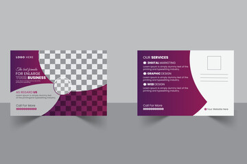 Corporate Post Card Design Template.