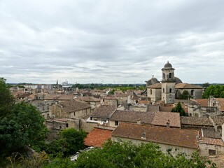 Beaucaire, May 2023 : Visit of the magnificent city of Beaucaire in Provence- View on the city