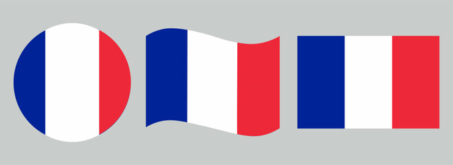 France flag icon. France nation element set vector ilustration