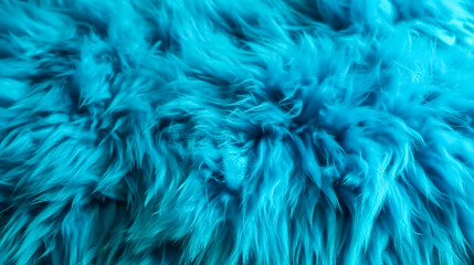Obraz premium Texture background with blue fur closeup, generative AI.