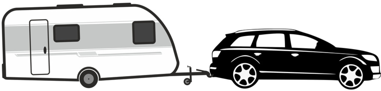 Caravana knaus sport remolcada por Q7 4l